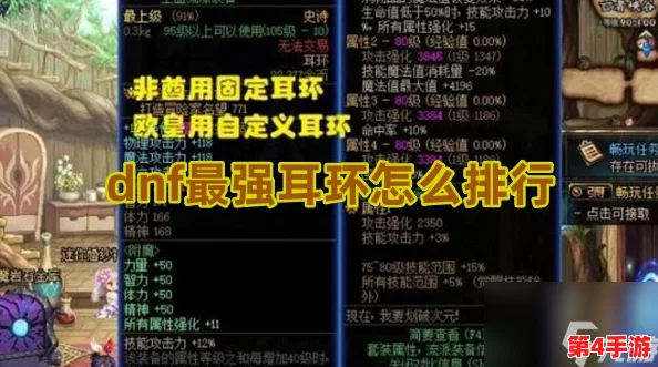 DNF玩家必知:全面对比,揭秘当前版本最优耳环选择指南 DNF玩家必知:全面对比,揭秘当前版本最优耳环选择指南