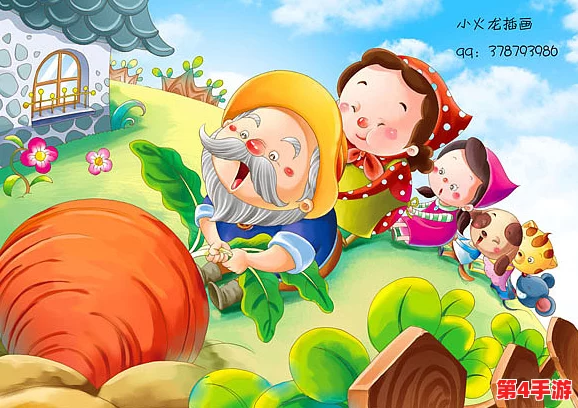 二次元抽象插画风格的卡通人物形象设计作品《二次元拔萝卜》评价