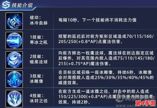 天启行动：冰霜使者全技能概览与冰雪战场实战策略精解