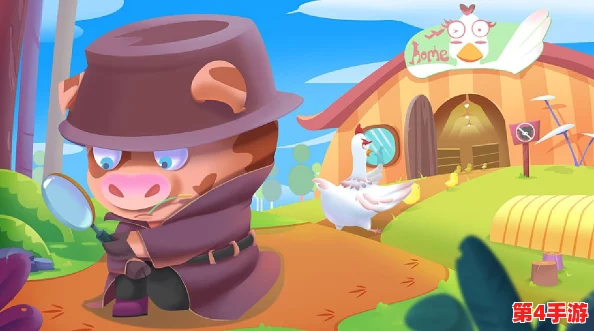 小猪侦探的奇幻周末：解锁密室谜题，与奇妙生物共度的探险之旅