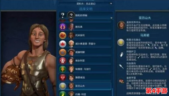 《文明6》新手友好度评测：哪个领袖与难度组合最易上手，快速领略策略魅力！